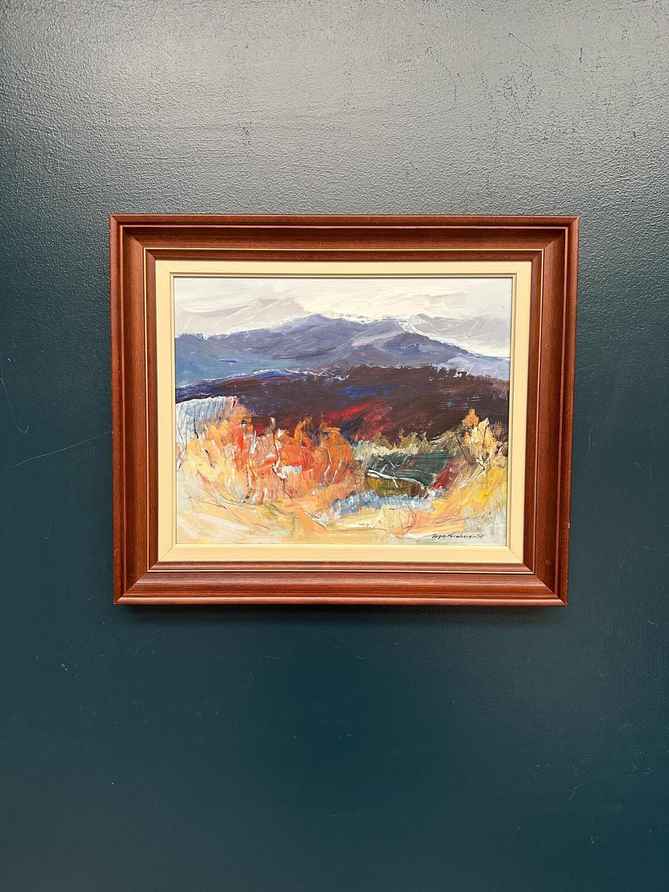 Original Swedish Oil on Panel – “Autumn Landscape” by Torgny Forsberg