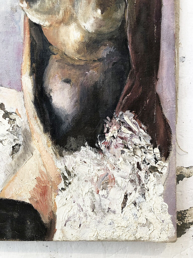 "Naked" oil painting