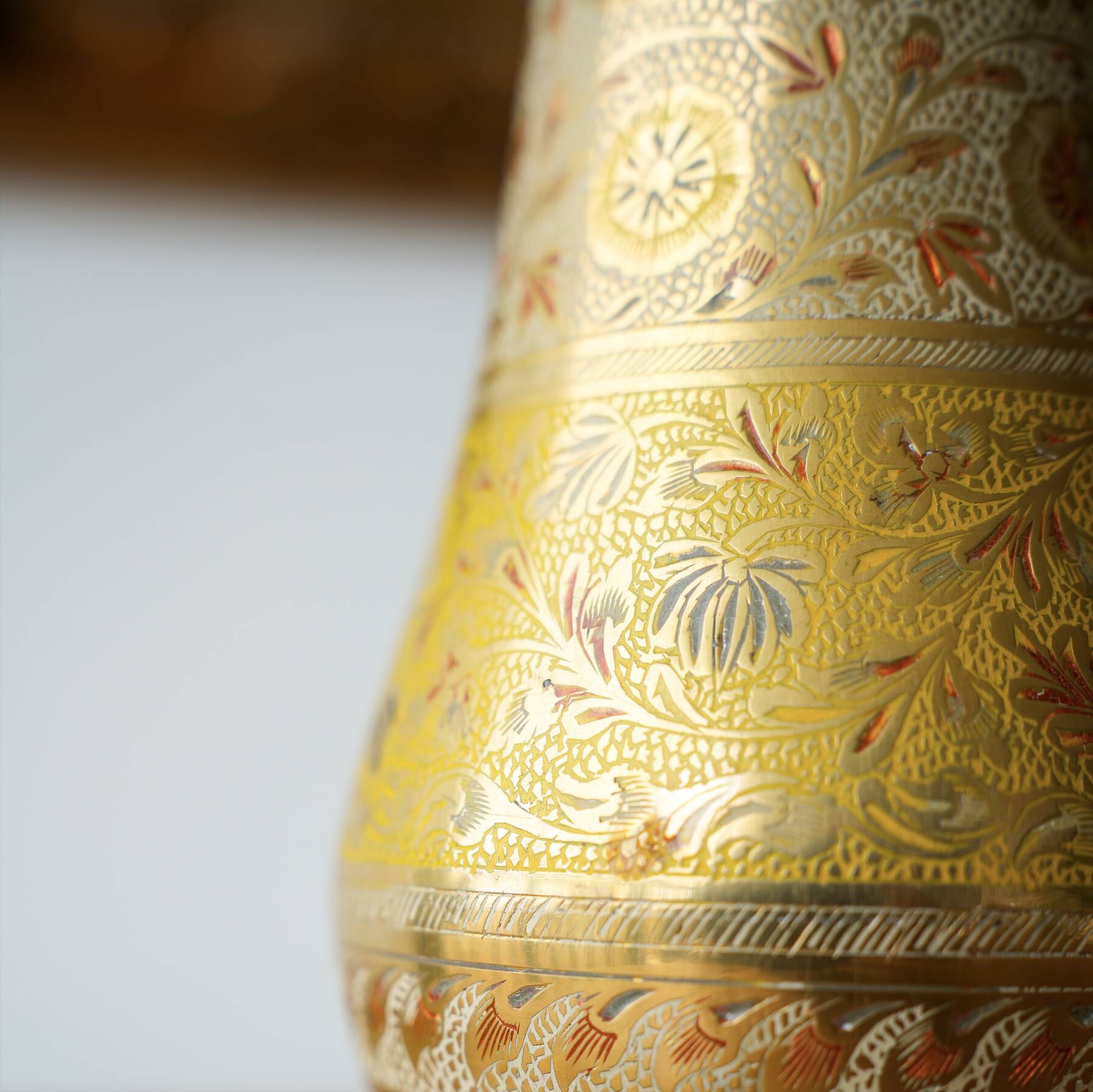 Indian brass vase