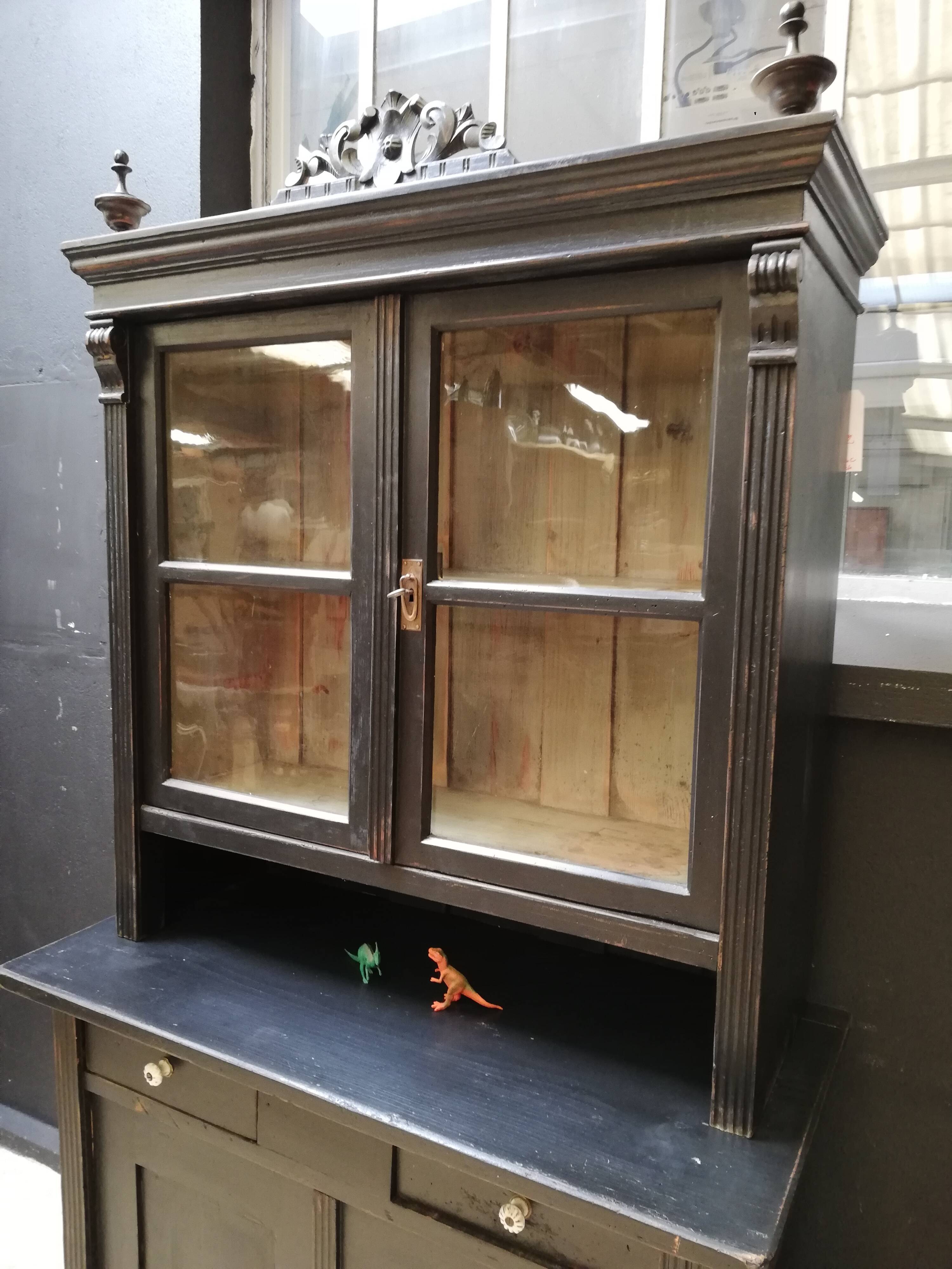 Parisian glazed buffet 2 bodies, vintage, art deco