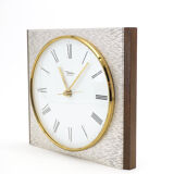 Diehl metal and wood wall clock