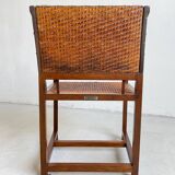 Hans Vollmer & Prag-Rudniker Wickerwork, Oak and Cane Chair Mod. 464, 1902