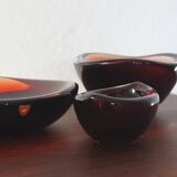 Selena Glass Bowl by Sven Palmqvist for Orrefors, 1950s, Set of 4