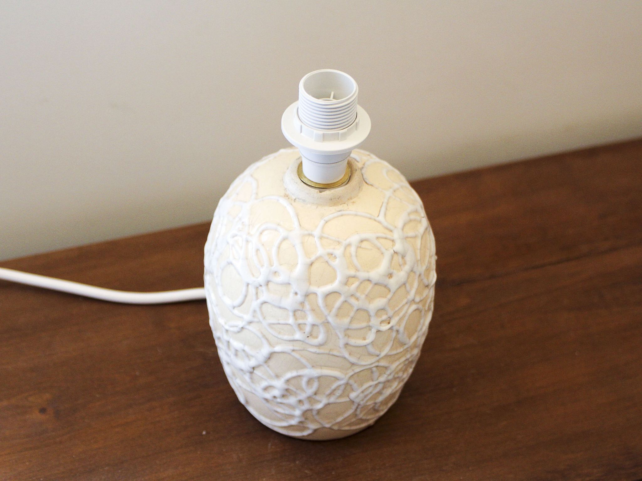 Pied de lampe en céramique