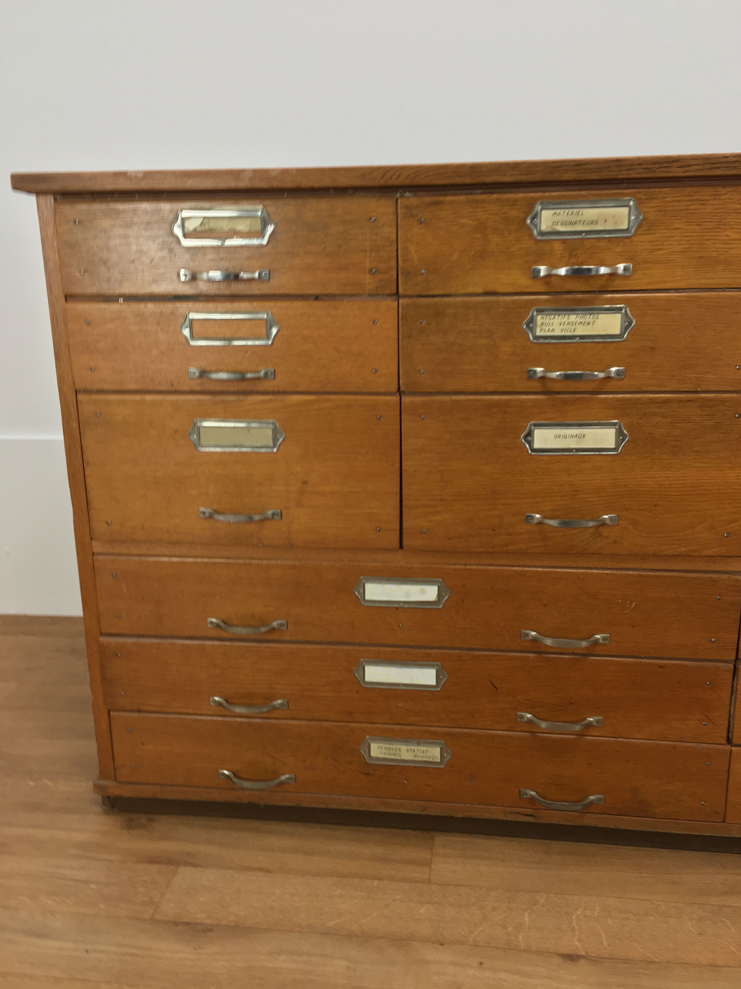 Craft furniture, drawer counter, oak