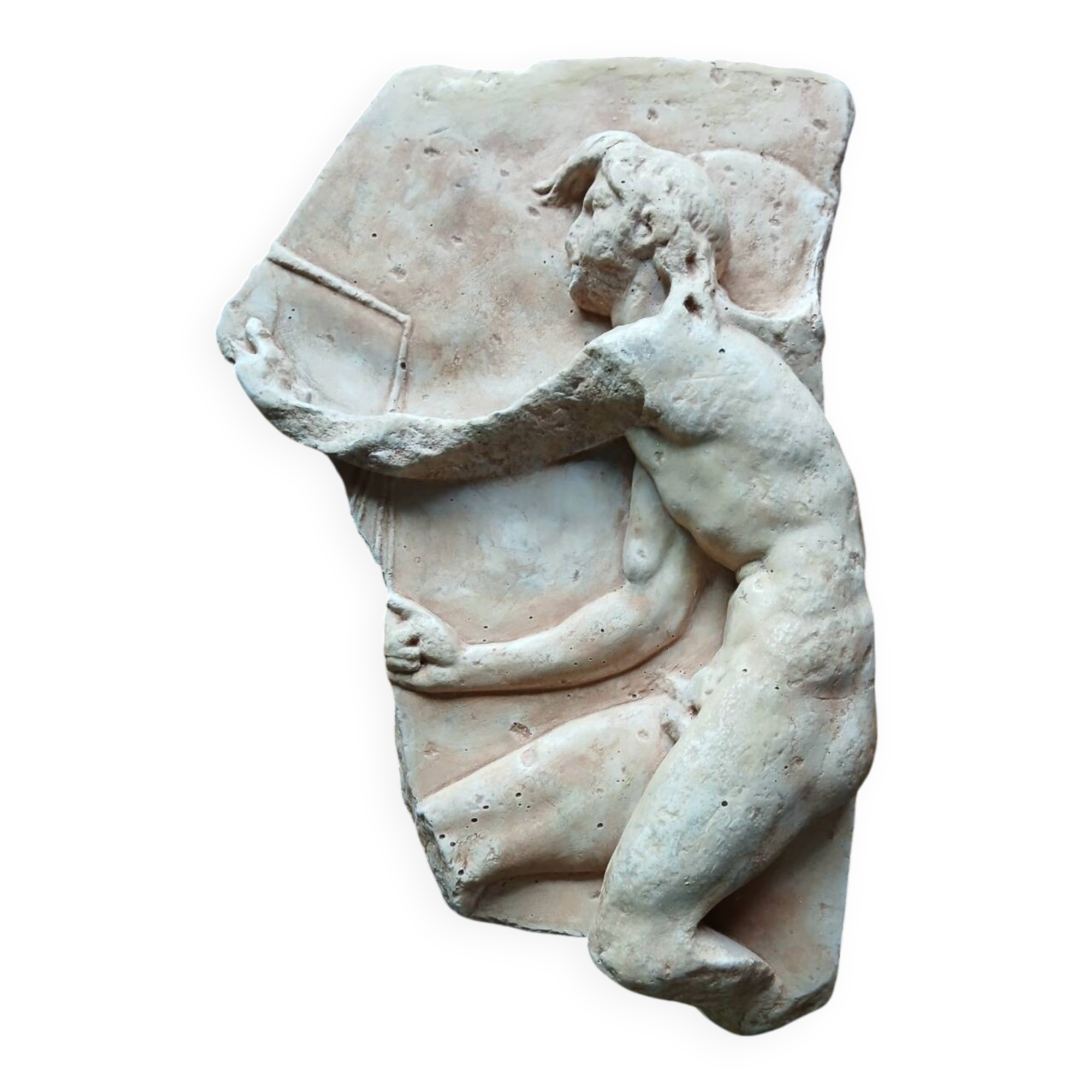 Statue relief dieu Kairos fils de Zeus