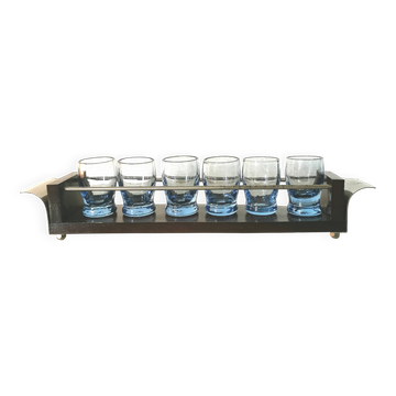service de verres à digestif/liqueur