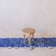 Tapis de couloir bleu