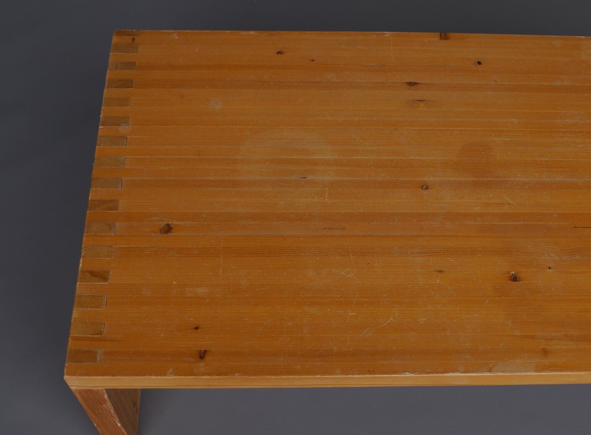 Pine Table by Ate van Apeldoorn for Houtwerk Hattem, 1960s