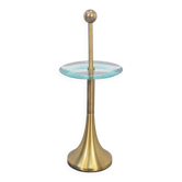 Side Table in Brass and Glass by Fontana Arte, Italy, 1960s