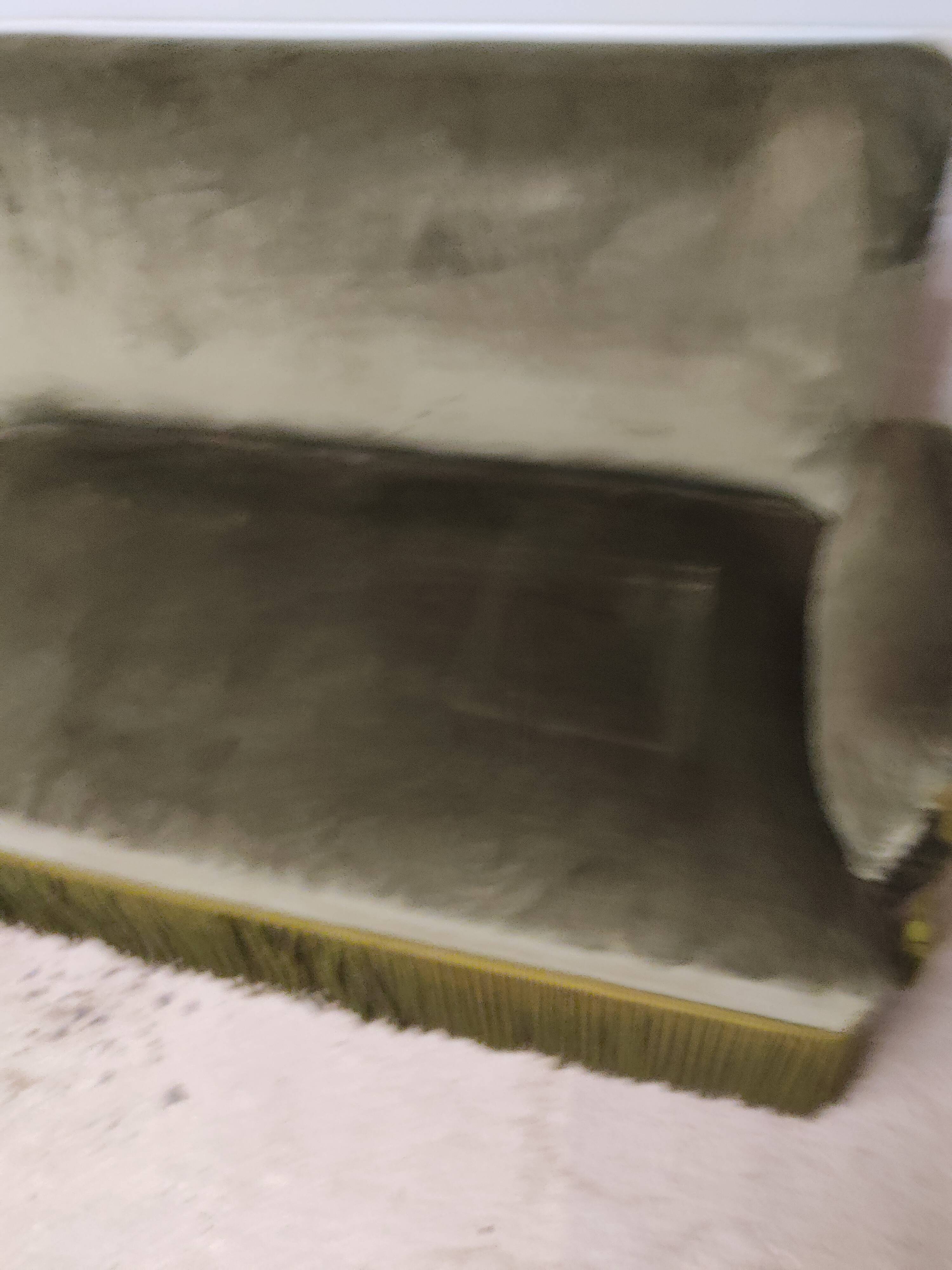 Bench epoque 19 ieme velvet green