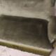 Banquette epoque 19 ieme velours vert