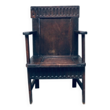 19th Century Primitive Folk Art Armchair