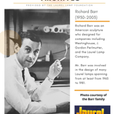 RICHARD BARR - LAUREL LAMP & CO