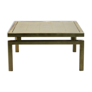 Table basse gold etched