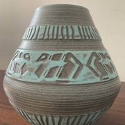 Vase vintage en céramique émaillée