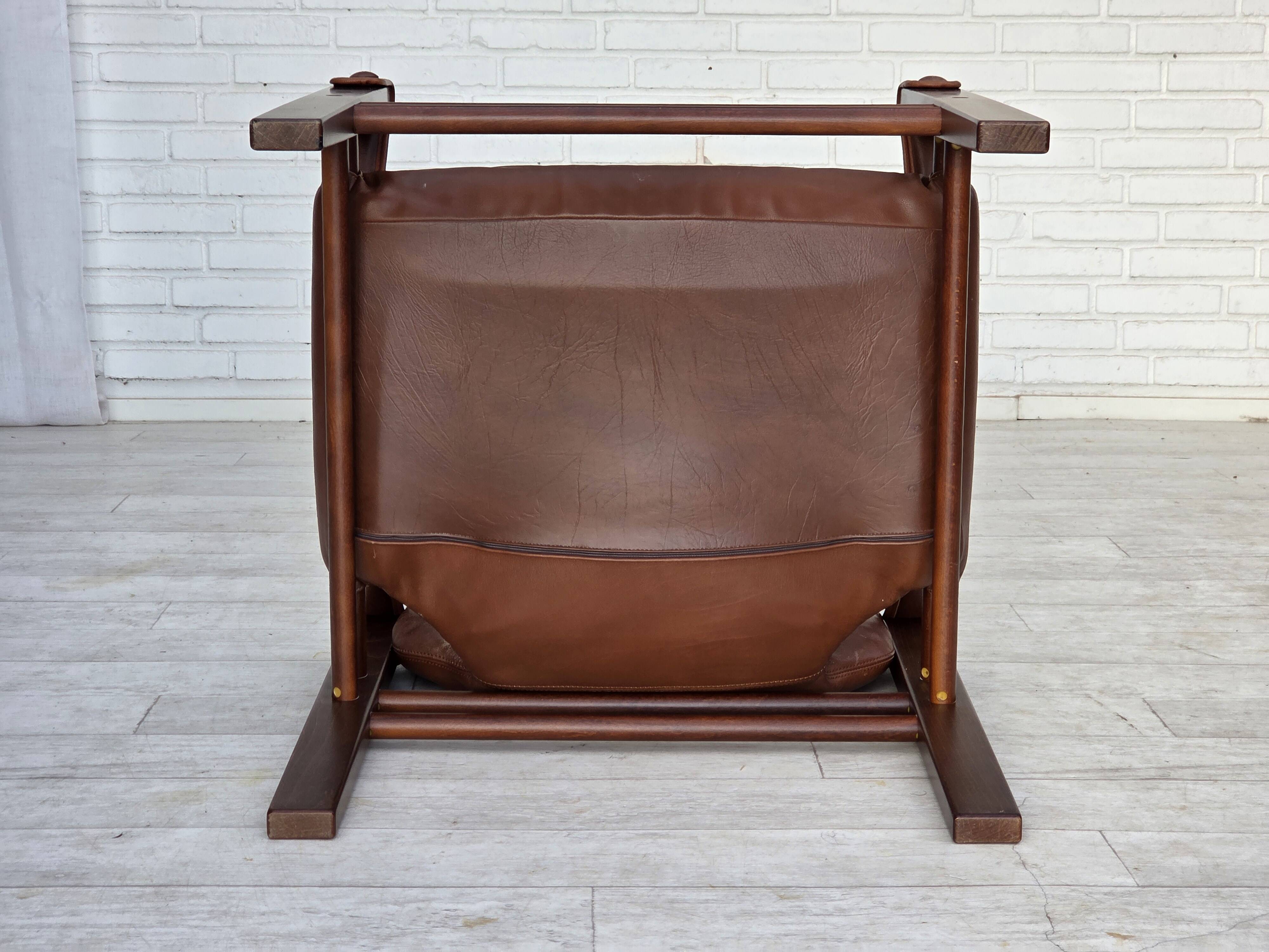 1970s, Danish armchair model "Safari" by Skippers Furniture.