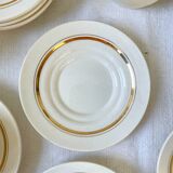 St Amand 10-person coffee service – Vintage white and gold porcelain