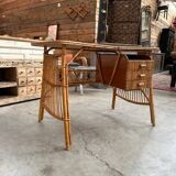 60s rattan desk