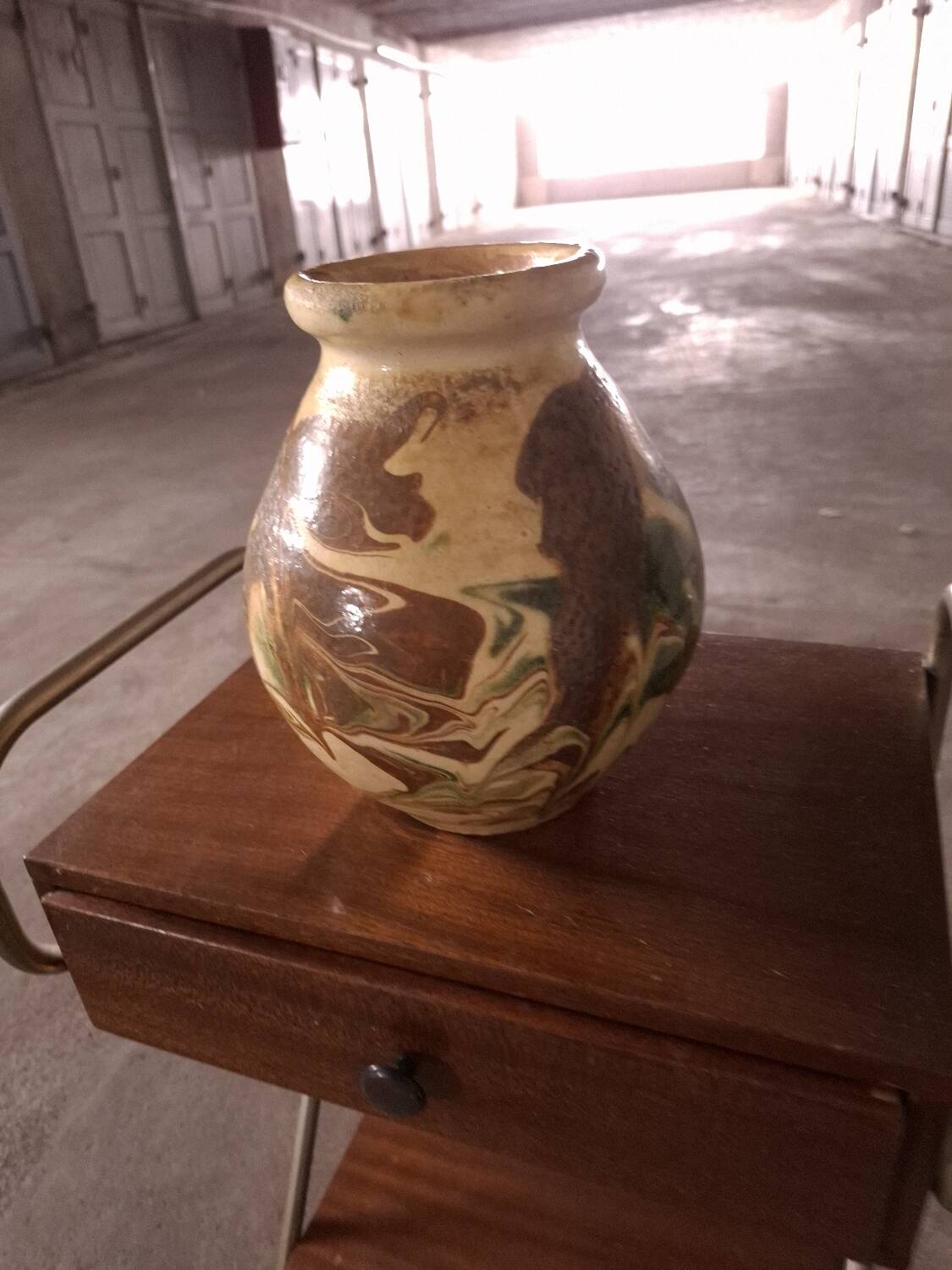 Southwest grease pot, jasper