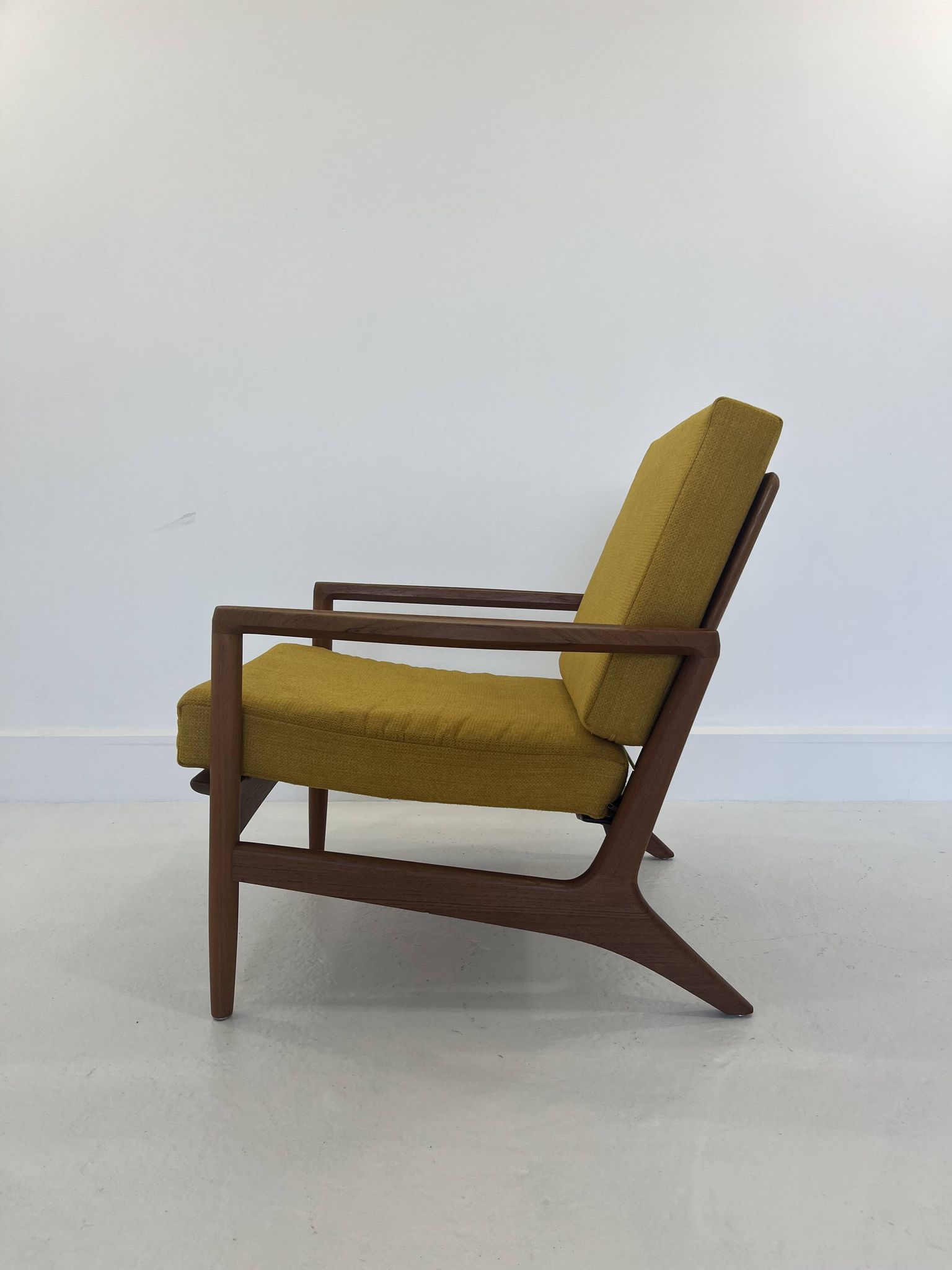 Fauteuil lounge danois vintage en teck, années 1970