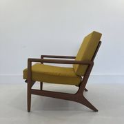 Fauteuil lounge danois vintage en teck, années 1970
