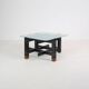 Wood and glass coffee table, Italy, c.1960