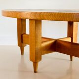 Oval coffee table by Guillerme and Chambron for "Your home", France 60s
