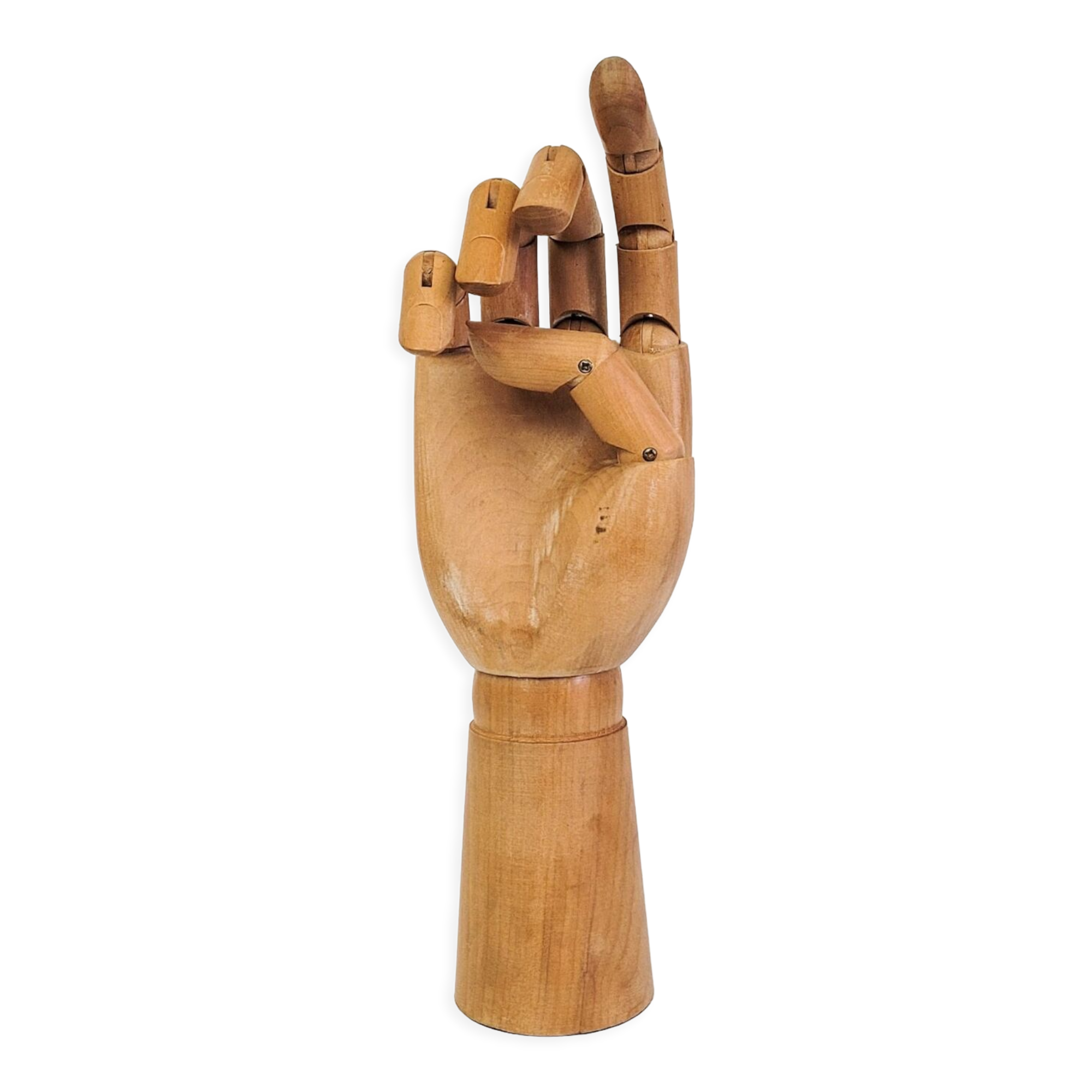 Vintage articulated wooden hand