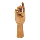 Vintage articulated wooden hand