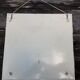 White metal triptych mirror 28x30cm