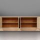 Ivory Lacquer Sideboard in burl wood by Jean Claude Dresse, 1940s