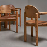 6 pine chairs by rainer daumiller for hirtshals savvaerk a/s, denmark, 1970s