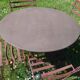 Table jardin + 4 chaises fer forgé