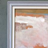Contemporary "Summer Abstraction" Abstract Seascape by British Artist Ian Mood, Framed Oil Painting