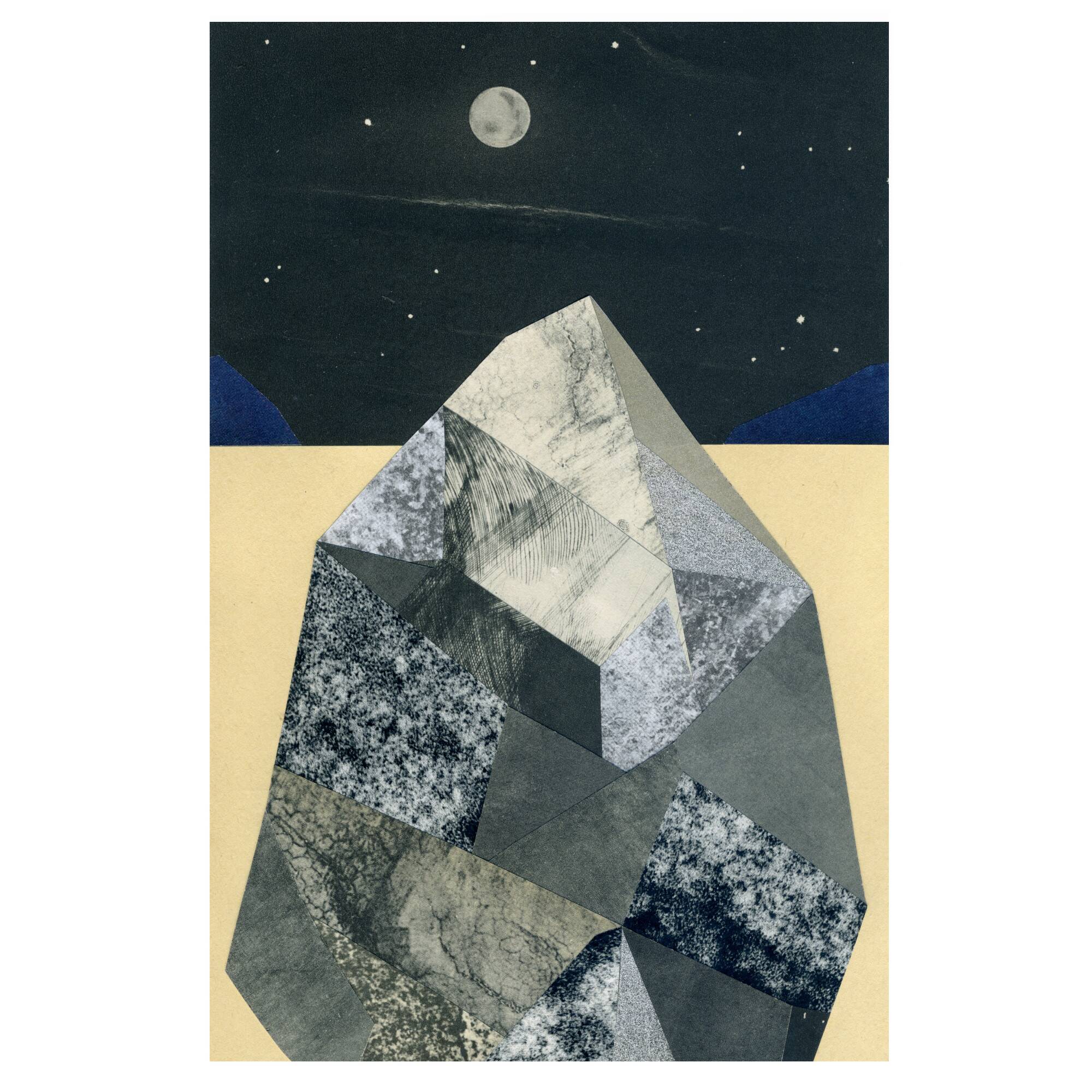Collage on paper • MINERALOGY II