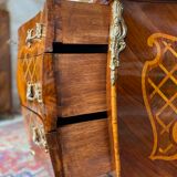 Chest of drawers stamped in marquetry Louis XV style