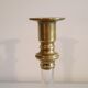 Paire de bougeoirs vintage en plexiglas et laiton 1960