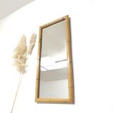 Rectangular vintage bamboo mirror 1m by 45cm