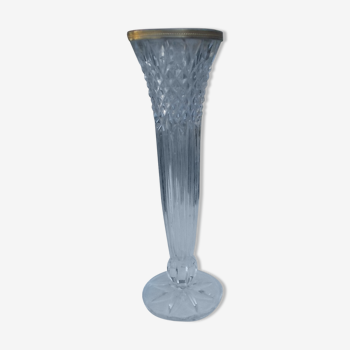 Old vase on molded glass standing