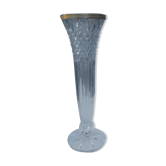 Antique footed glass vase