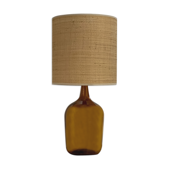 Lampe dame jeanne et rabane