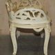 Antique French bergère window bench shabby chic