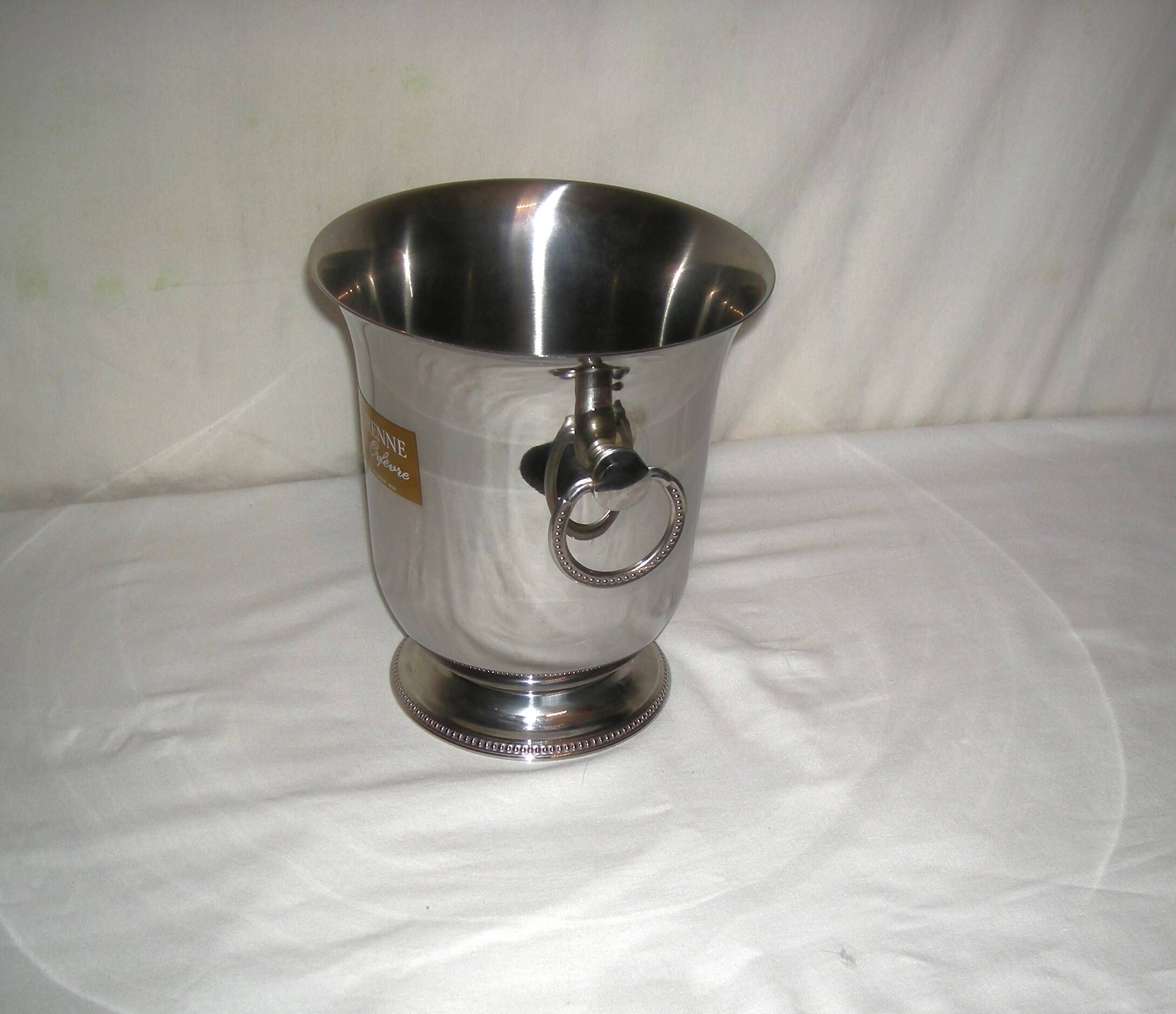 Champagne bucket Guy Degrenne; stainless steel
