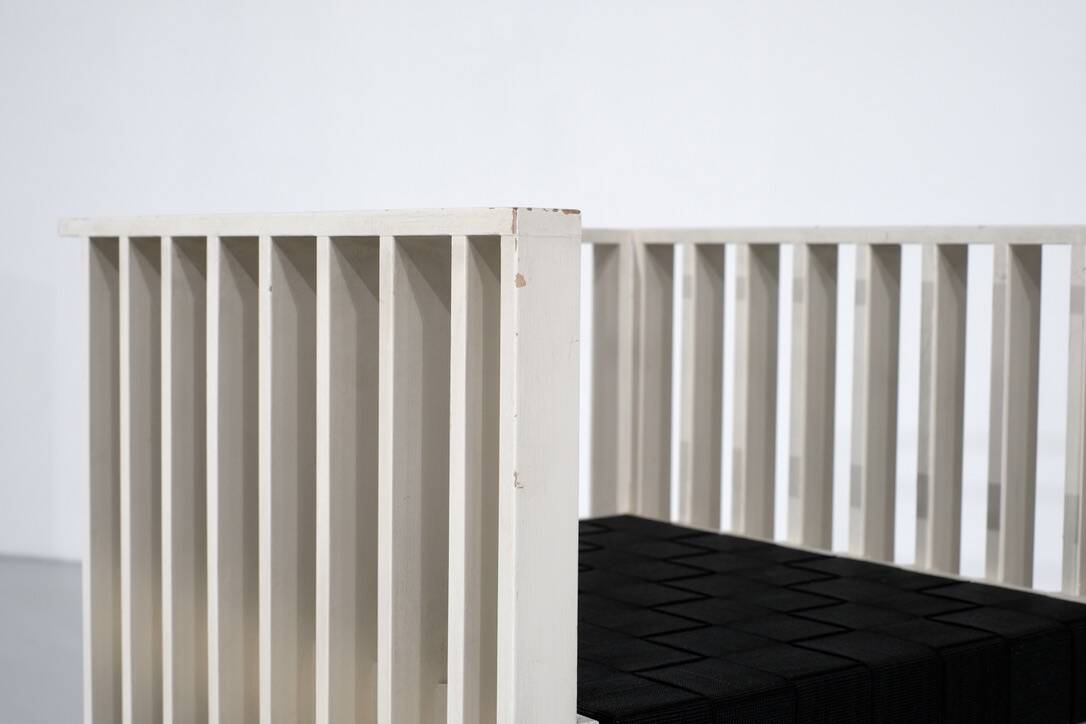 "Purkersdorf" model armchairs by Josef Hoffmann for Wittmann, 1905.