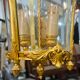 Louis XV style lantern suspension in gilded bronze and glass