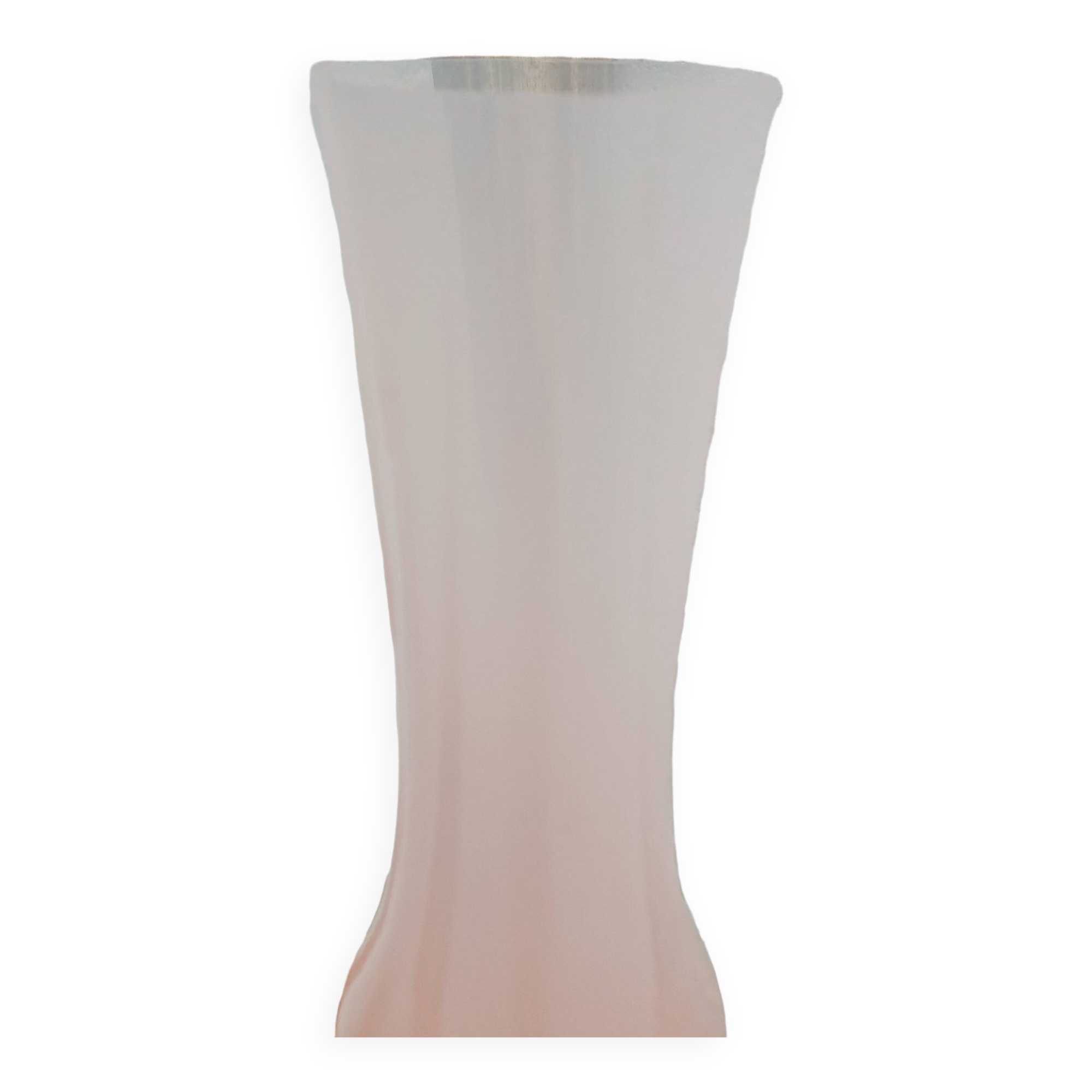 Vase opaline rose poudré