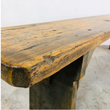 Authentic wooden bench from the Czech Republic