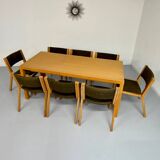 Set of 8 Thygesen and Sorensen / Magnus Olesen designer chairs from the 70s