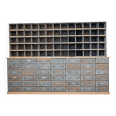 Grand meuble de quincaillerie en bois, 1950